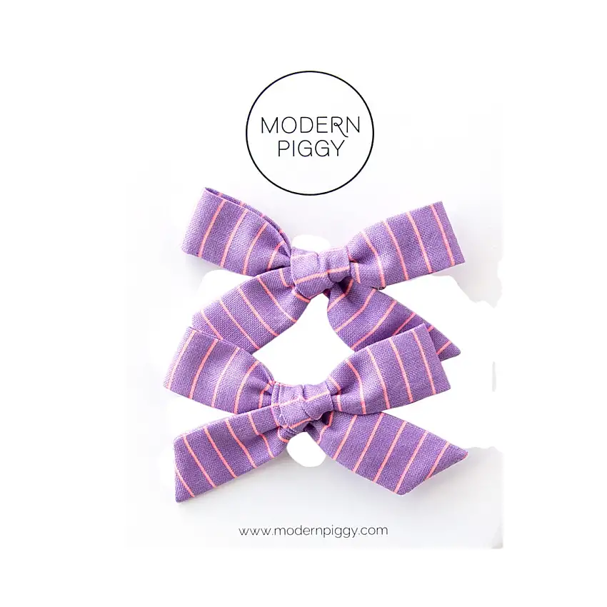 Beach Ball | Pigtail Set - Hand-tied Bow