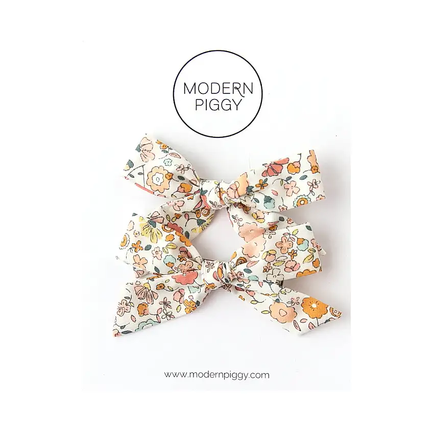 Beatrice | Pigtail Set - Hand-tied Bow