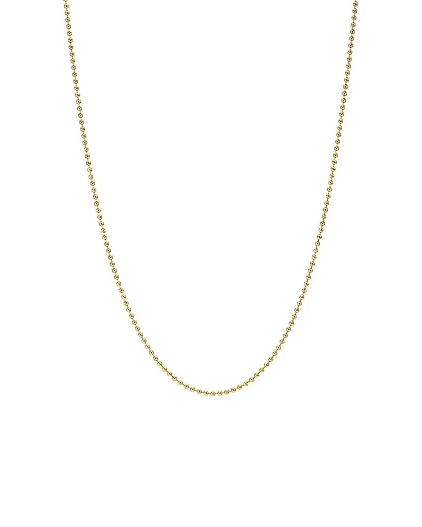 14k Gold Ball Chain Necklace