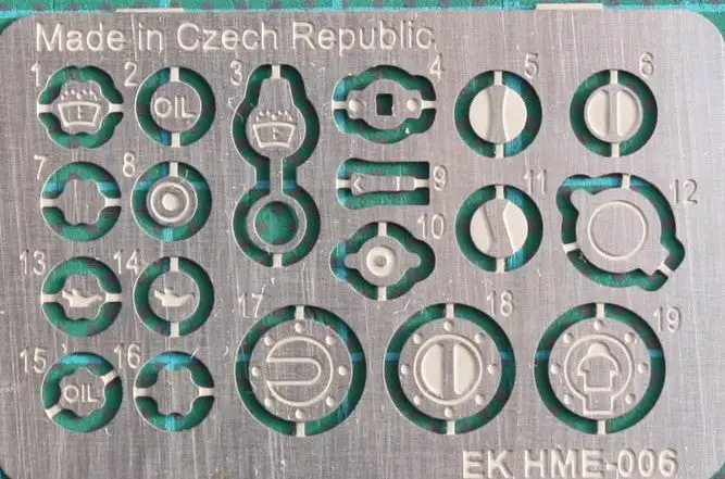 Highlight Model Studio 6 1/24-1/25 Caps Set for Fuel, Oil, Radiator, Washer Flui