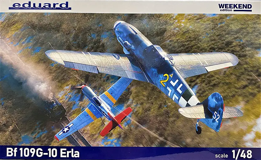 WWII Bf 109G-10 Erla German Fighter (Wkd Edition Plastic Kit) 1/48 Eduard (EDU84174)
