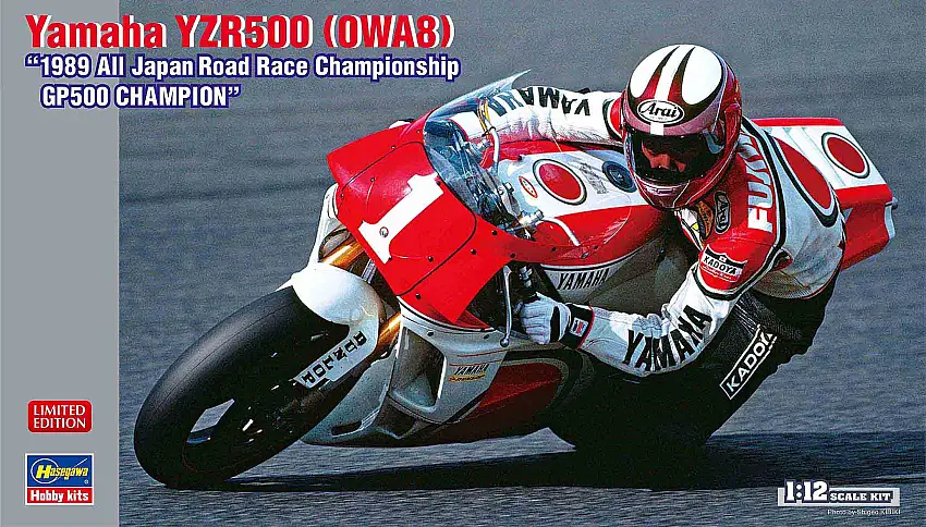 Hasegawa 1/12 Yamaha YZR500 (0WA8) '1989 All Japan Road Race Championship GP500 Champion'
