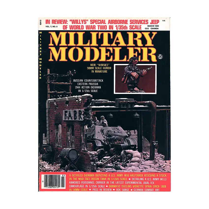 Vol. 7, #3 "New "Wimsies" 90MM, Russian Counterattack Diorama, Special Airborne Services Jeep"