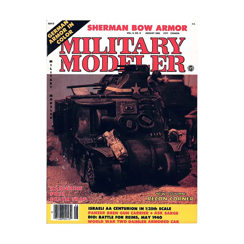 Vol. 9, #8 "German Armor in Color, Kasserine Pass Death Trap, Recon Corner"
