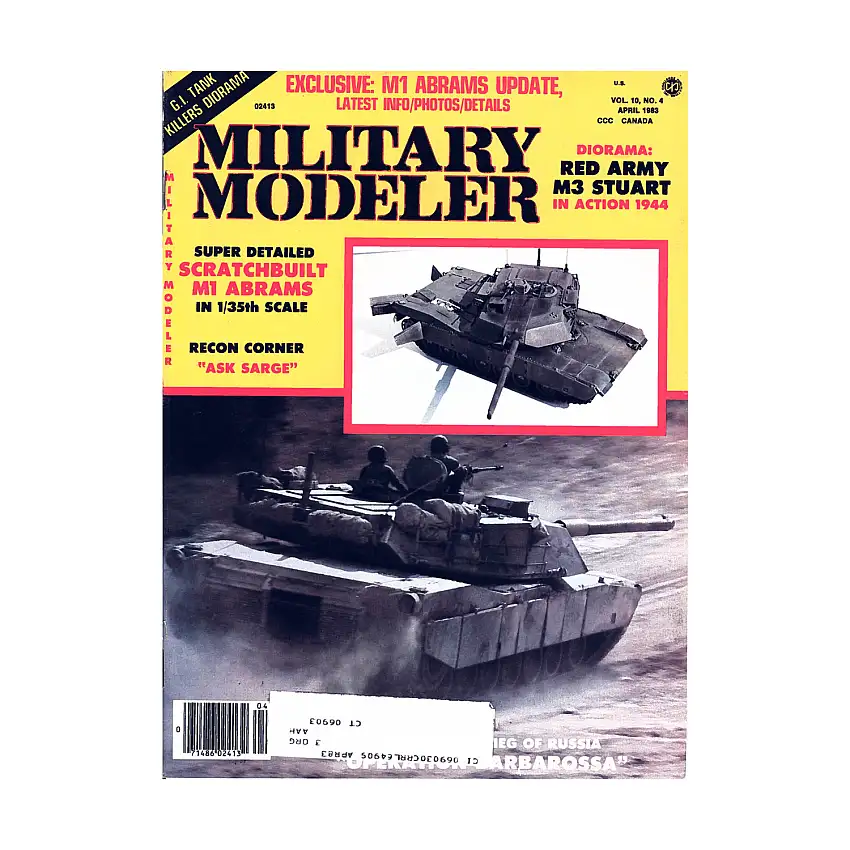 Vol. 10, #4 "M1 Abrams Update, Red Army M3 Stuart, Scratchbuilt M1 Abrams"