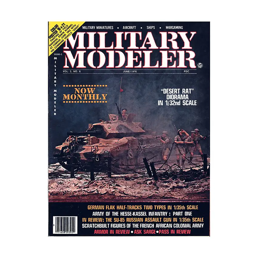 Vol. 3, #6 "Desert Rat Diorama, German Flak Half-Tracks, Army of the Hesse-Kassel Infantry"