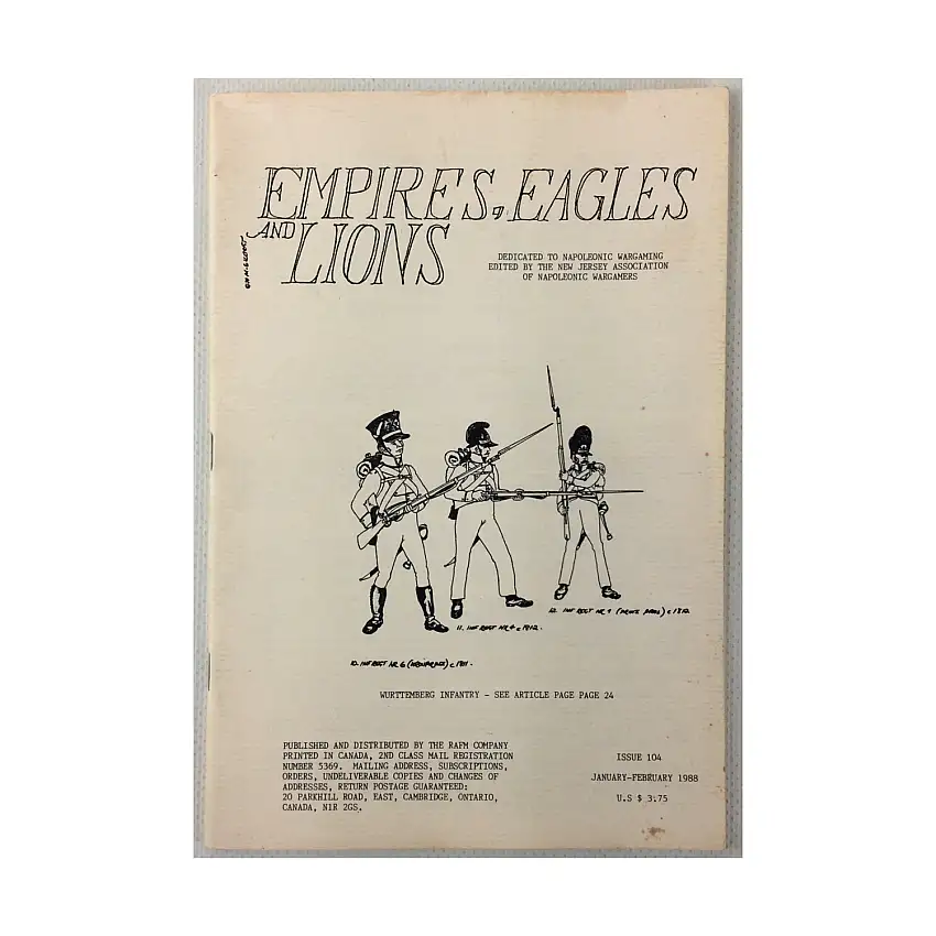 #104 "Wurttemberg Infantry, Austrian Infantry Maneuvers, Winter Quarters 26"