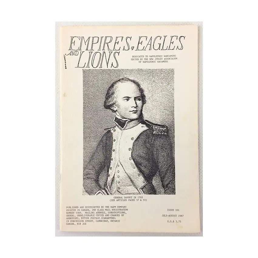 #101 "General Davout, Cavalry Tactics and Quality, More Comments on Artillery"