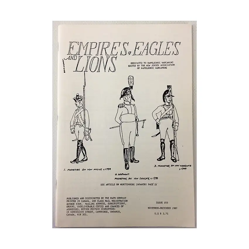 #103 "Wurttemburg Infantry, Pronouncing Through Portugal, Winter Quarters 25"