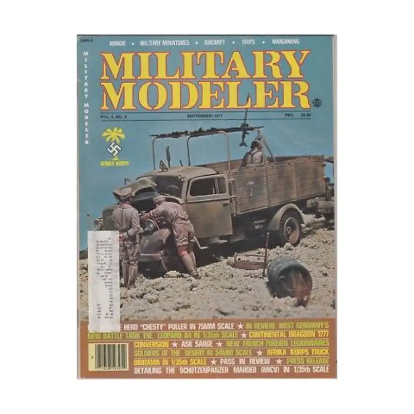 Vol. 4, #9 "U.S. Marine Hero "Chesty", West Germany's New Battle Tank the Leopard A4 in 1/35th Scale, Continental Dragoon 1777 Conversion"