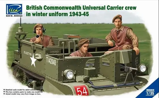 Riich Models 35028 1/35 British Commonwealth Universal Carrier Crew in Winter Un