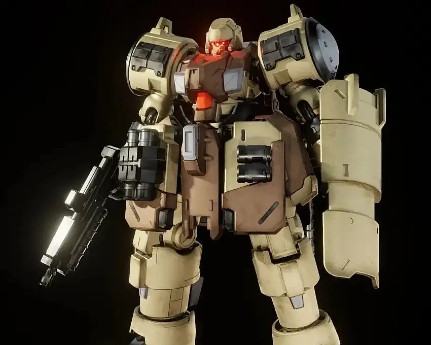 Chief Continent 1/144 ZA-08 Super Dynamic Cavalry Zarov Yellow Version Model Kit