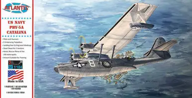 Atlantis - PBY-5A Catalina US Navy Seaplane - 1/104 Scale Plastic Model Kit (M5301)