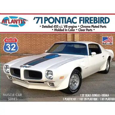 Atlantis - 1971 Pontiac Firebird Route - 1/32 Scale Plastic Kit (M2009)