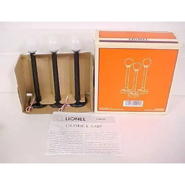 #64 GLOBE STREET LAMP 3PK