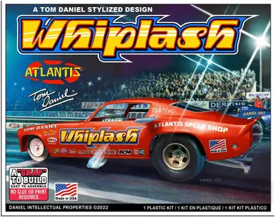 Atlantis - Tom Daniel Whiplash Funny Car - 1/32 Snap Plastic Kit (M8276)