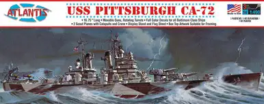 Atlantis - USS Pittsburgh CA-72 heavy Cruiser - 1/490 Scale Plastic Model Kit (H457)