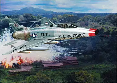 Atlantis - F-100C Super Sabre - 1/70 Plastic Model Kit (H236)