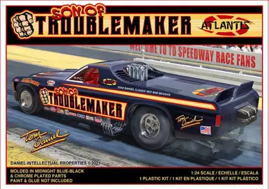 Atlantis - Son of Troublemaker Chevy El Camino Funny Car - 1/25 Plastic Kit (M2204)
