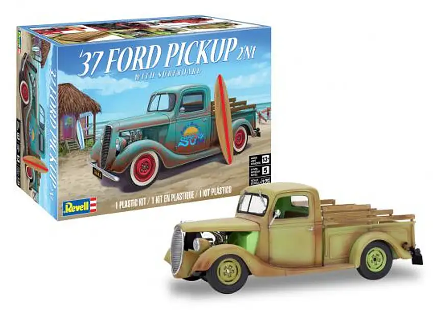 1937 Ford Pickup Truck w/Surfboard (2 in 1) 1/25 Revell (RMX4516)
