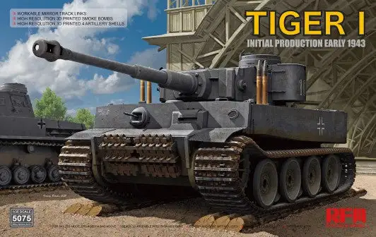 Rye Field Models 5075 1/35 German Tiger I Initial Production Early 1943 Tank w/W