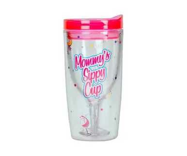 ZEE'S CREATIONS - Mommy's Sippy Cup - Insulated Wine Tumbler 10 oz (AC1117)