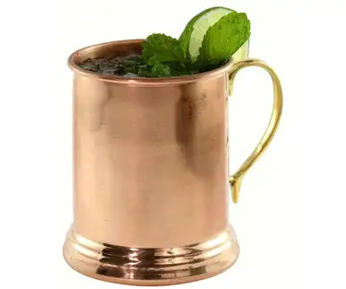 ZEE'S CREATIONS - 24 oz Copper Tankard Smooth w/Brass Handle (AC6008)