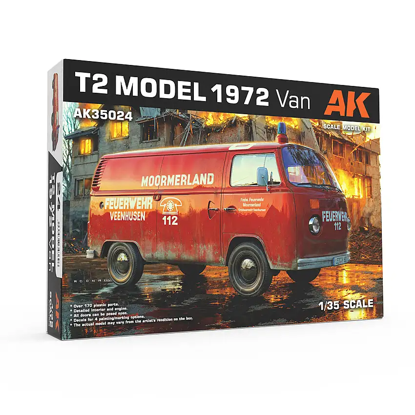 1972 T2 Model Van (Plastic Kit) 1/35 AK Interactive