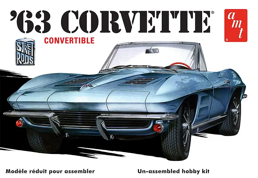 1963 Chevy Corvette Convertible 1/25 AMT Models