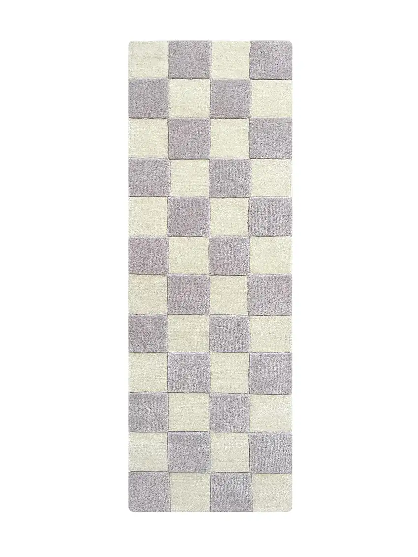 Rug Checkerboard Lilac 1.8 X 5.2 Ft