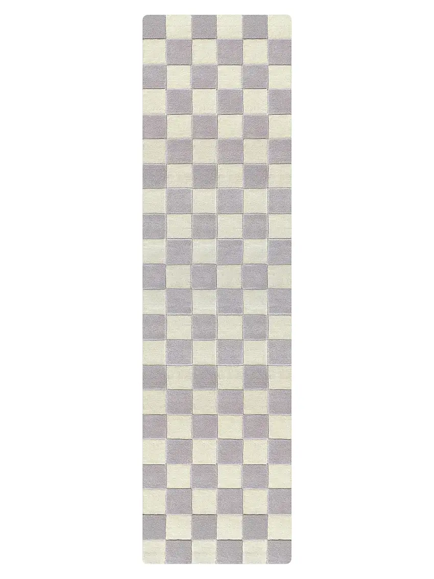 Rug Checkerboard Lilac 2.6 X 9.8 Ft