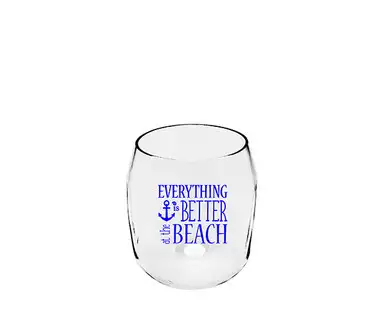 ZEE'S CREATIONS - Everything is Better at the Beach Ever Drinkware Wine Tumbler (ED1001-CS4)