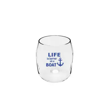 ZEE'S CREATIONS - Life is better on a Boat Ever Drinkware Wine Tumbler (ED1001-CS6)