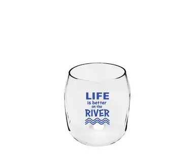 ZEE'S CREATIONS - Life is Better on the River Everdrinkware Wine Tumbler (ED1001-CS7)