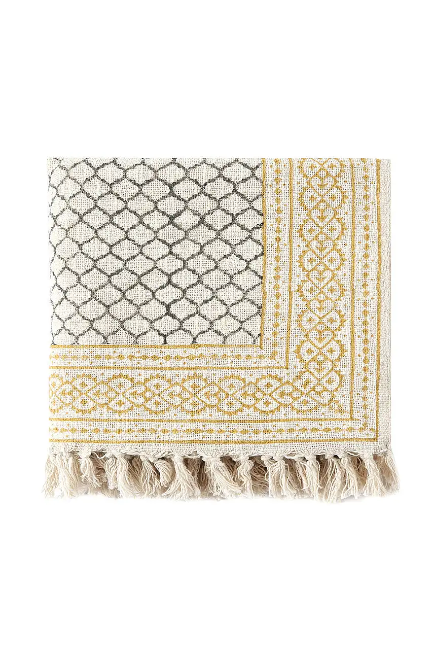 Hand-Printed Couch Throw Blanket - Erawan
