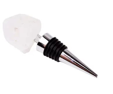 ZEE'S CREATIONS - Gemstoppers - Rock Quartz Points Bottle Stopper (GS2003)