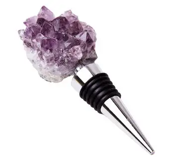 ZEE'S CREATIONS - Gemstoppers - Amethyst Cluster Bottle Stopper (GS3002)