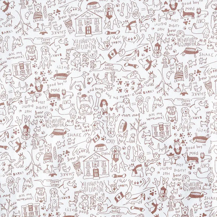 Good Dog Bandana Baby Bib - Good Dog - Bulldog Brown