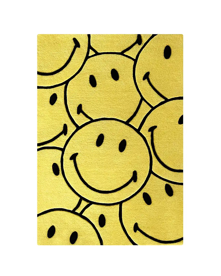 Rug Smiley Rectangle 3.9 X 5.9 Ft
