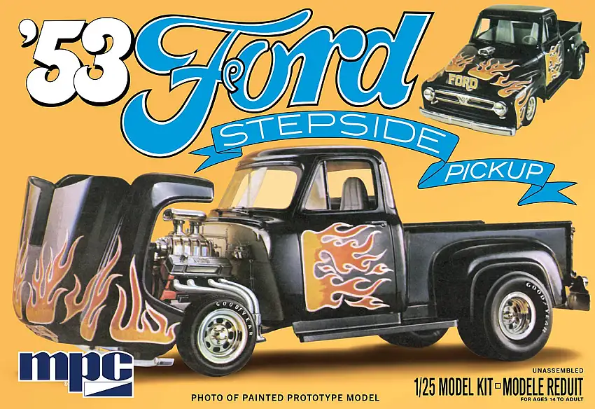 1953 Ford Stepside Pickup w/ Flip-Nose 1/25 MPC Models