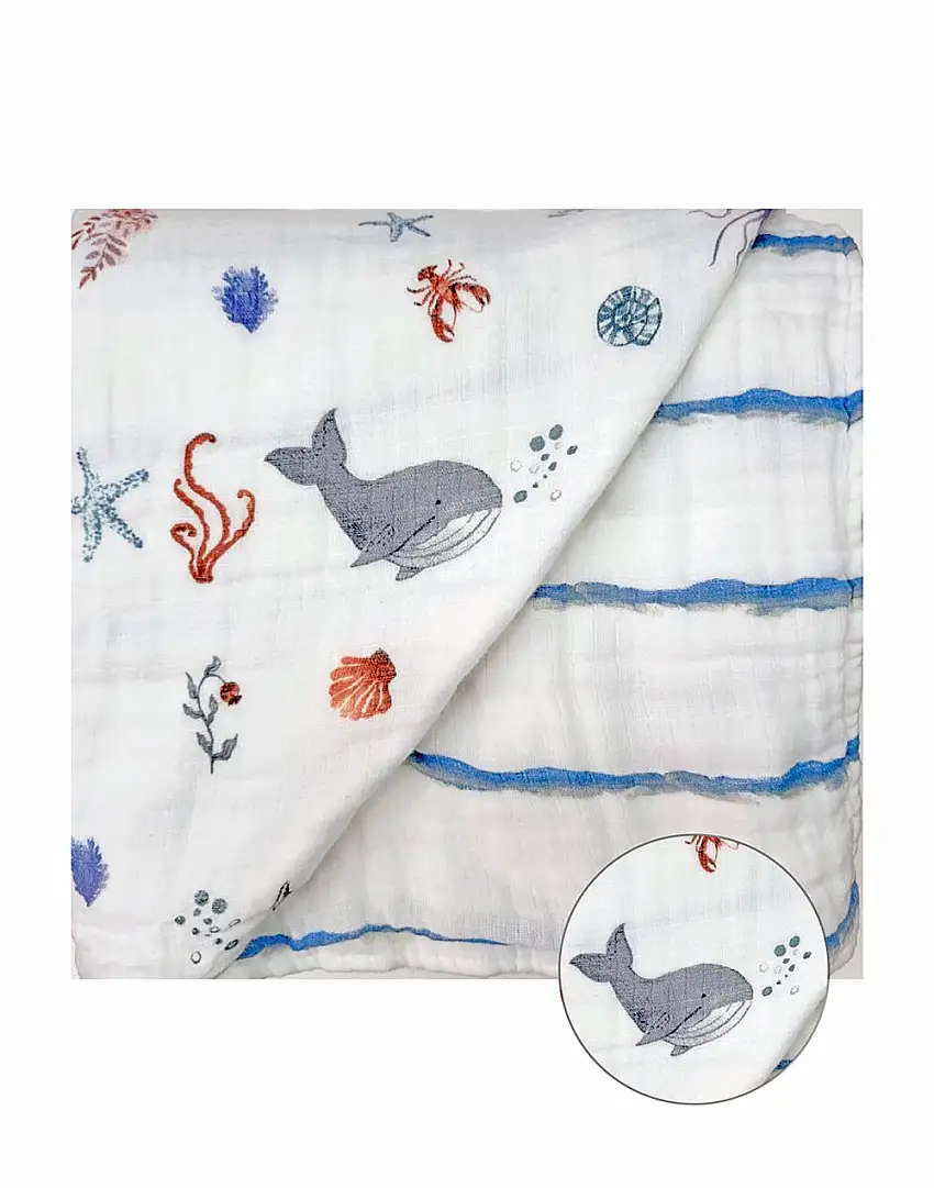 ORGANIC SNUG BLANKET - SARDINIAN SUMMER