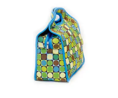 ZEE'S CREATIONS - Neoprene Lunch Tote - Circles & Squares (NP704)
