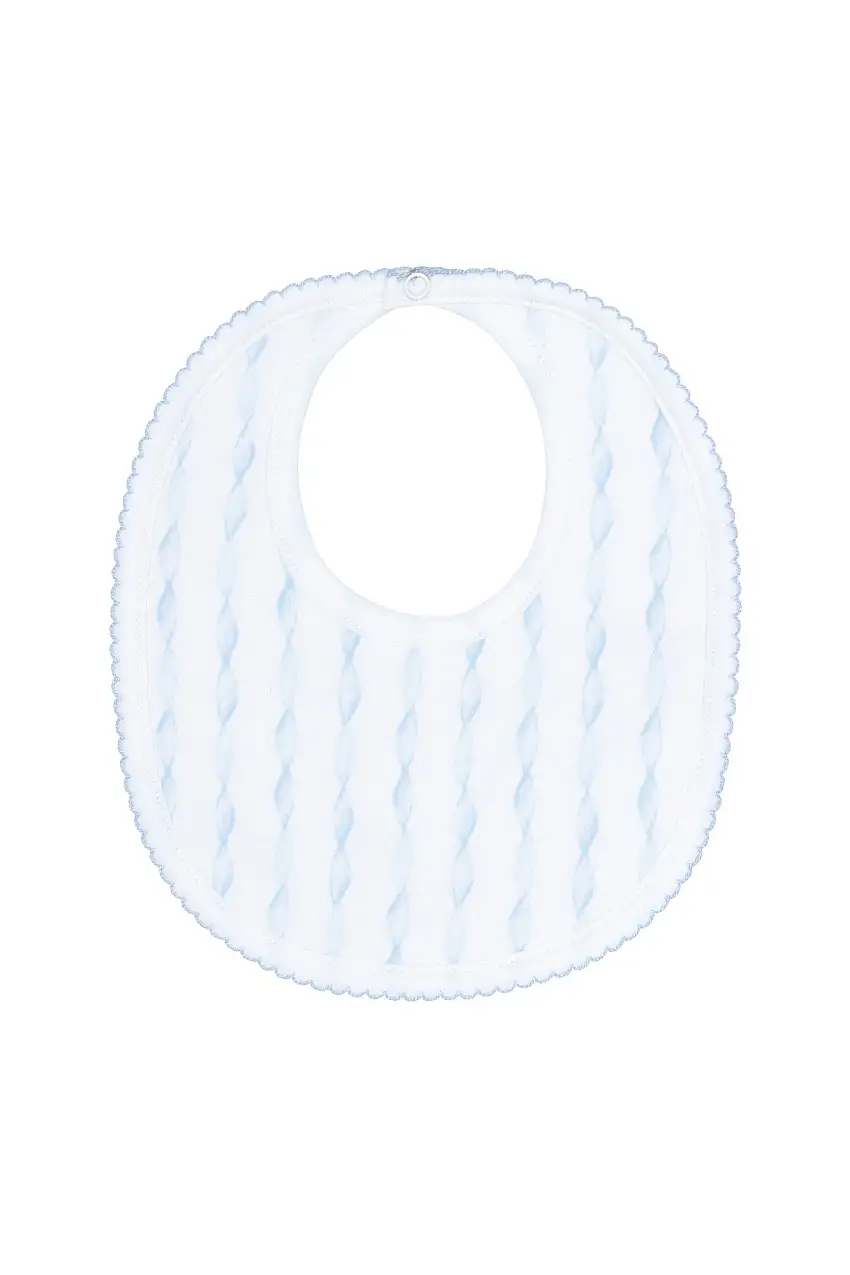 Blue Twirls Bib