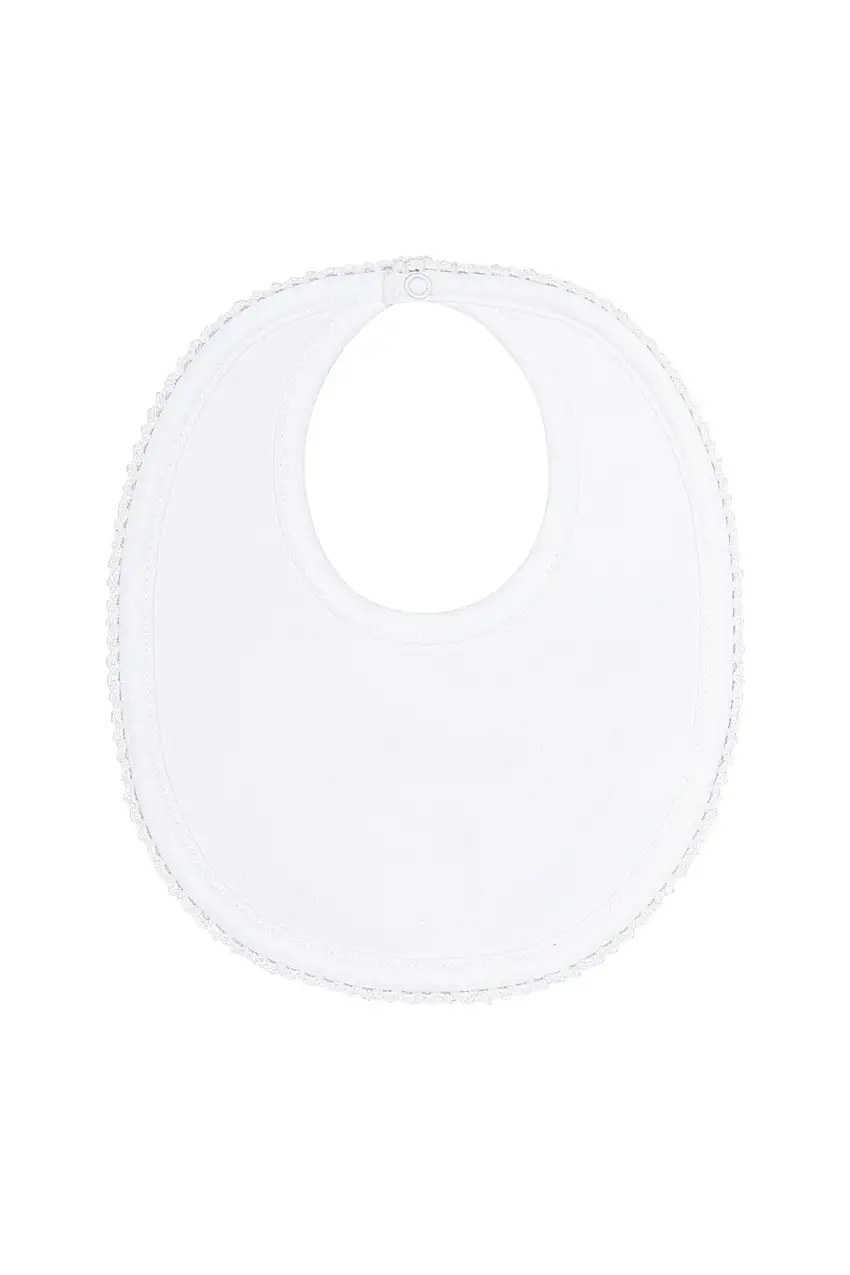 White Crochets Bib