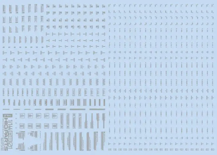 1/144 RB01 Caution Decal One Color Light Gray (1pc)