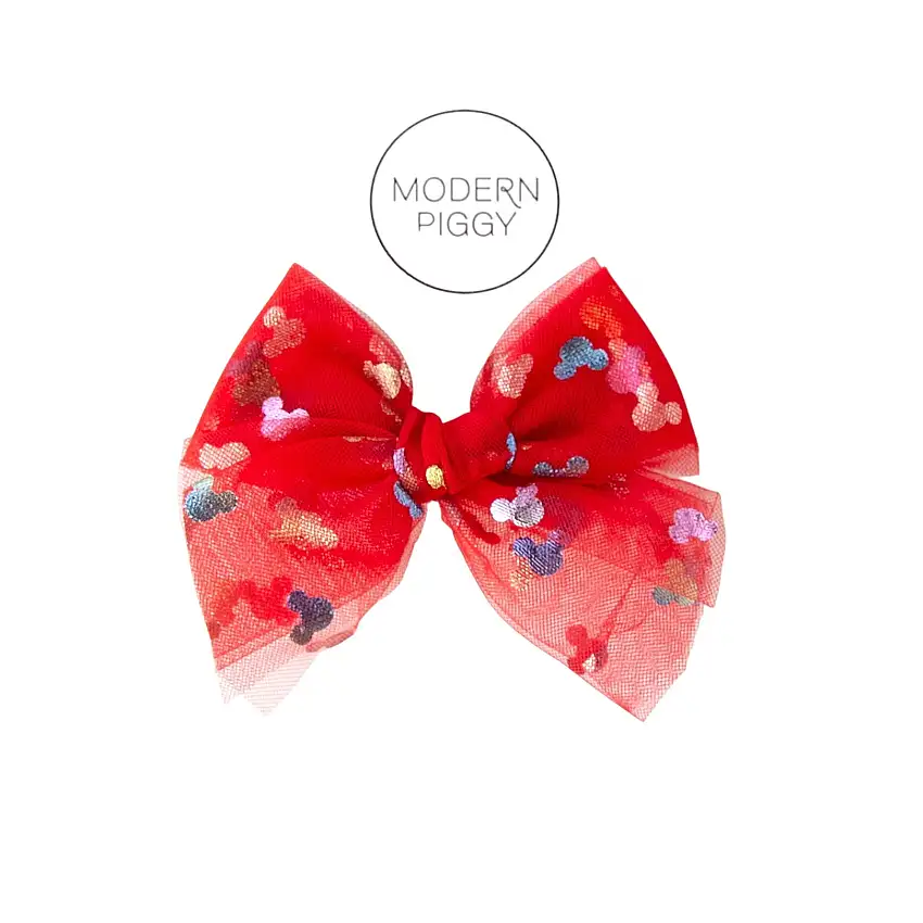Bibbidi Bobbidi - Red | Tulle Bow