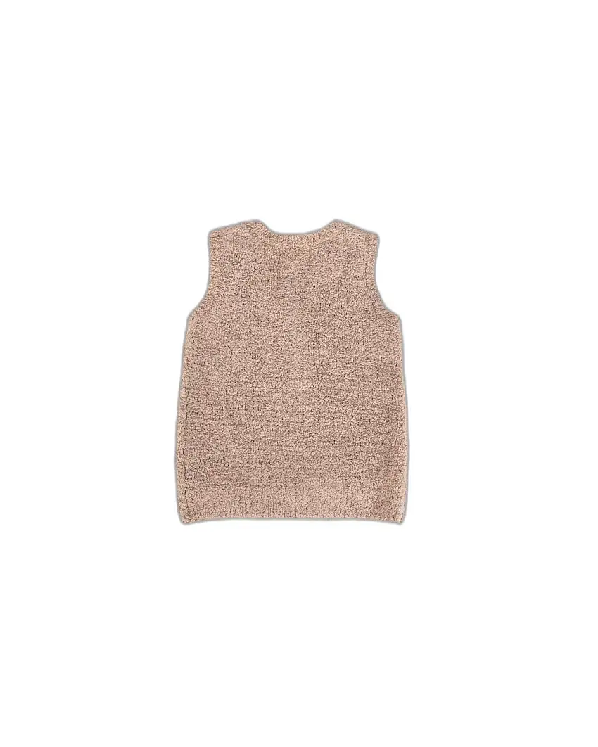 Sleeveless Henley - Fuzzy