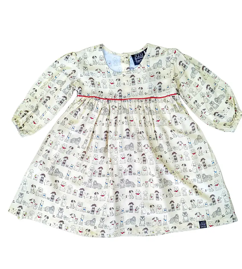 Pooches Empire Waist Dress