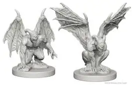WZK72561 Wizkids/NECA Dungeons & Dragons Nolzur`s Marvelous Unpainted Miniatures: Gargoyles