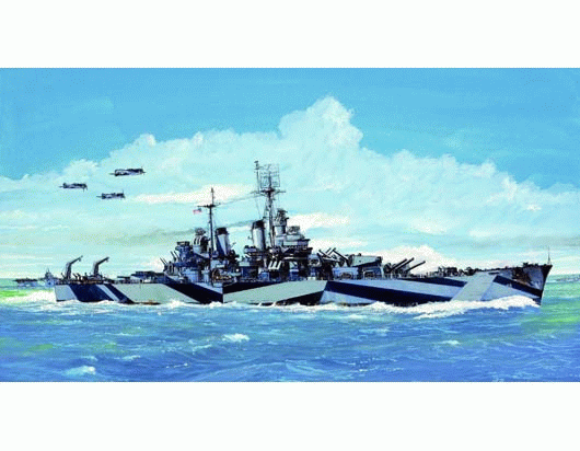 Trumpeter Scale Models 5725 1/700 USS Baltimore CA68 Heavy Cruiser 1944